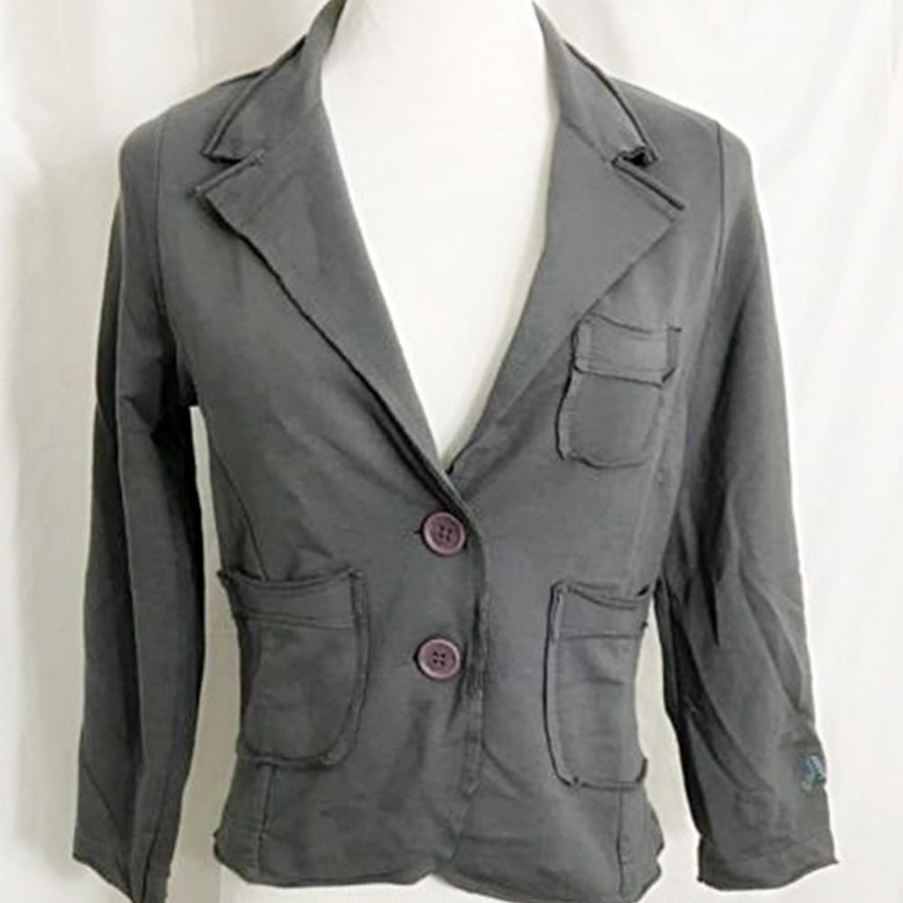 Forever 21 Blazer Stretch Cropped 3/4 Sleeve